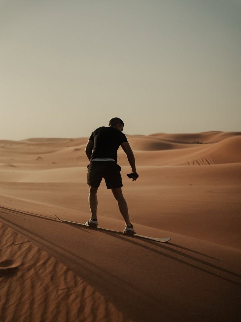 Sandboard en las dunas de Merzouga
