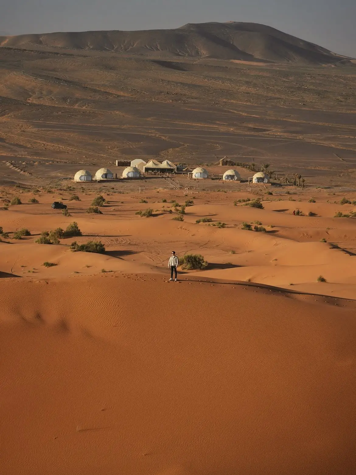 Campamento de lujo en el desierto del Sahara